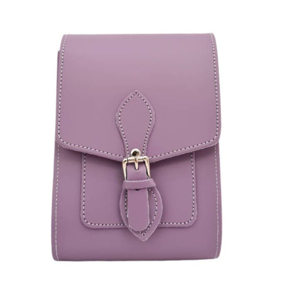 HANDMADE LEATHER Festival Phone Bag - Pastel Violet - Zatchels - glott.no