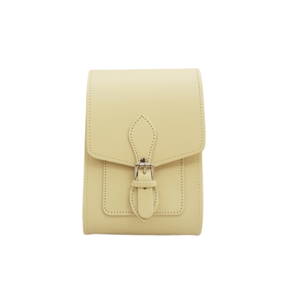 Handmade Leather Festival Phone Bag - Primrose - Yellow - Zatchels - glott.no