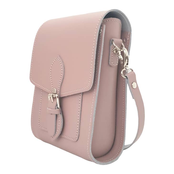 HANDMADE LEATHER Festival Phone Bag - Rose Quarts - Zatchels - glott.no