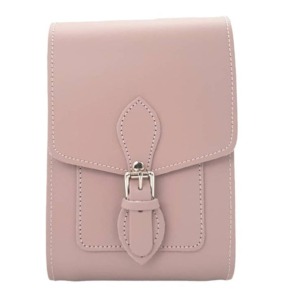 HANDMADE LEATHER Festival Phone Bag - Rose Quarts - Zatchels - glott.no