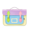 HANDMADE LEATHER SATCHEL - Pastel Kaleidoscope "13" - Zatchels - glott.no