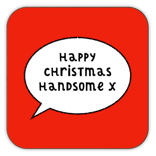 Happy Christmas Handsome Drikkebrikke - Art Wow