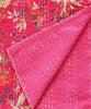 Hot Pink Bird Kantha Throw - Powell Craft - glott.no
