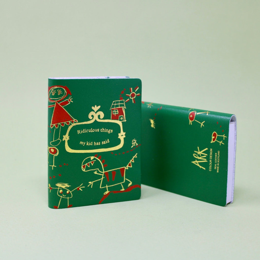 Illustrated Midi Leather Journal - Ark Colour Design - glott.no