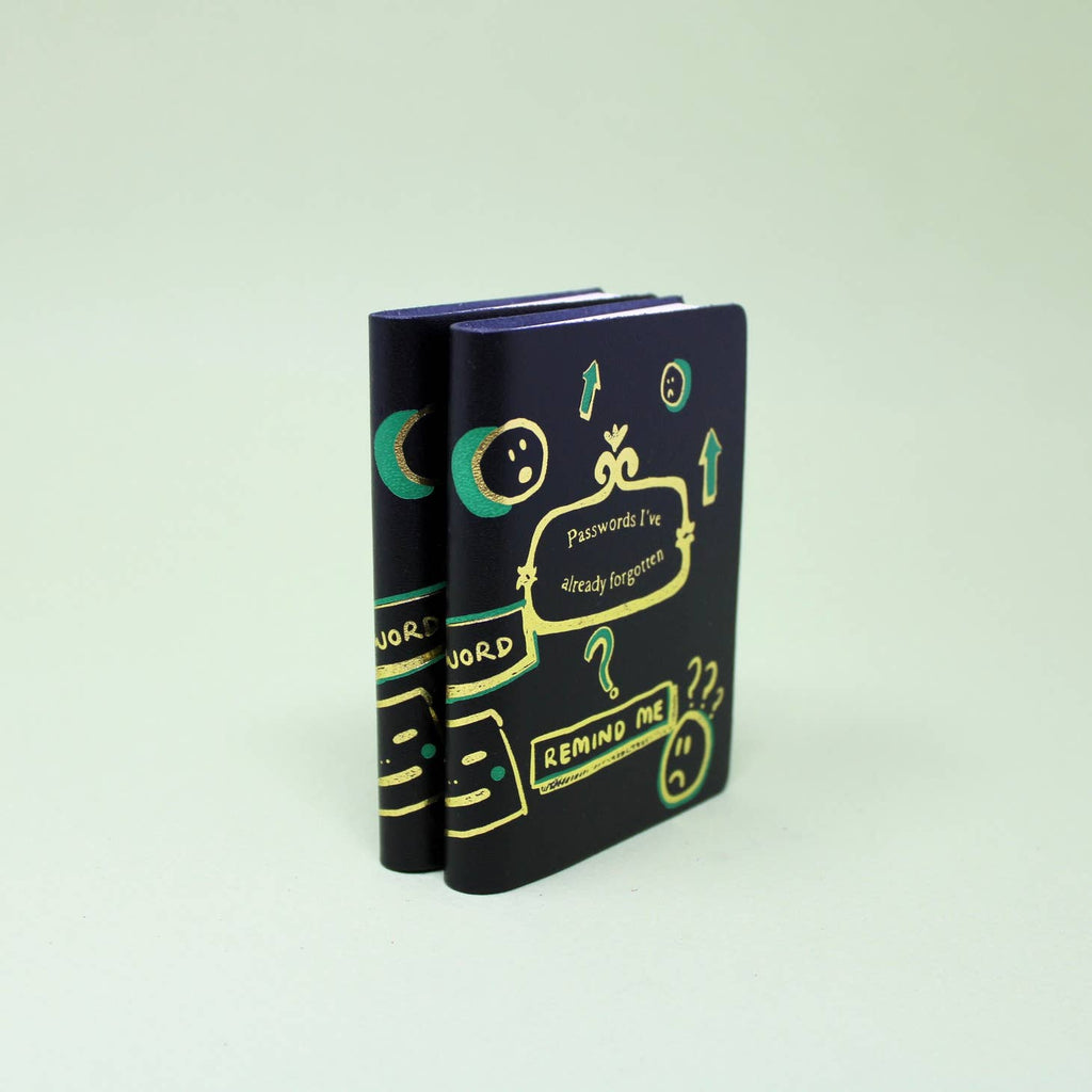 Illustrated Midi Leather Journal - Ark Colour Design - glott.no