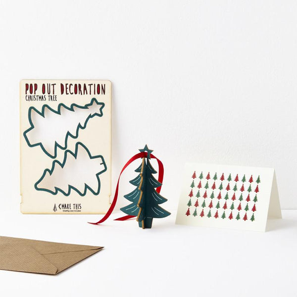 Juletre Julekort Pop Out - Kort - The Pop Out Card Co - glott.no