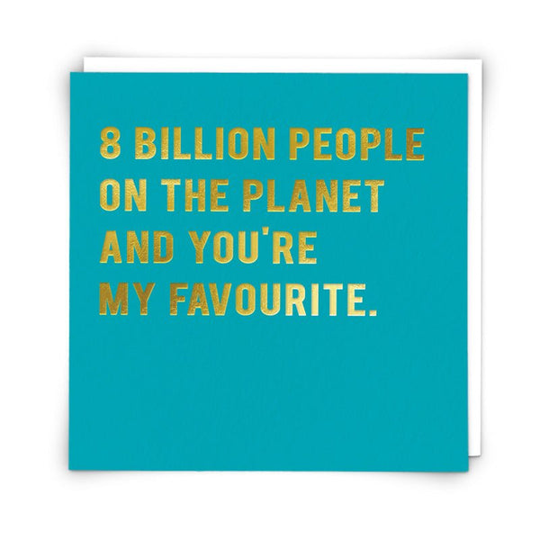 Kort 8 Billion - Redback cards - glott.no