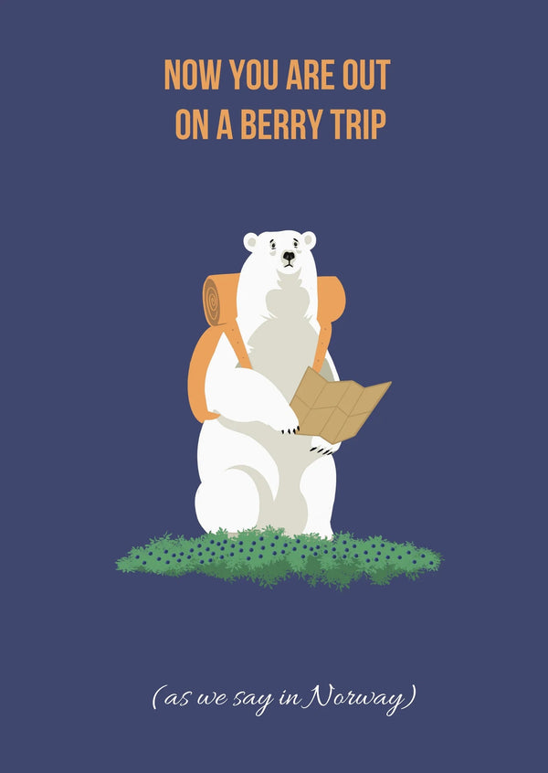Kort "Berrytrip" - Lines of Norway