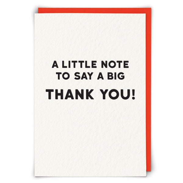 Kort Big Thank You - Redback cards - glott.no
