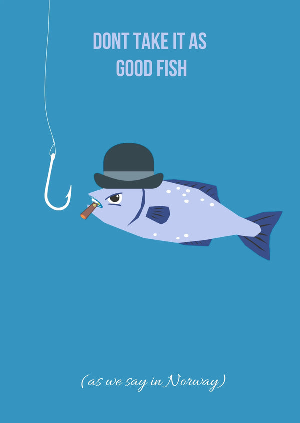 Kort "Good fish" - Lines of Norway