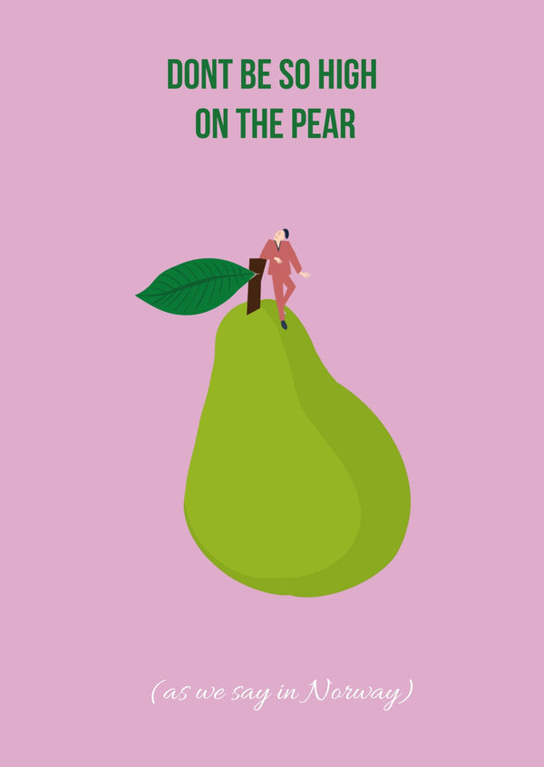 Kort "High on the pear" - Lines of Norway