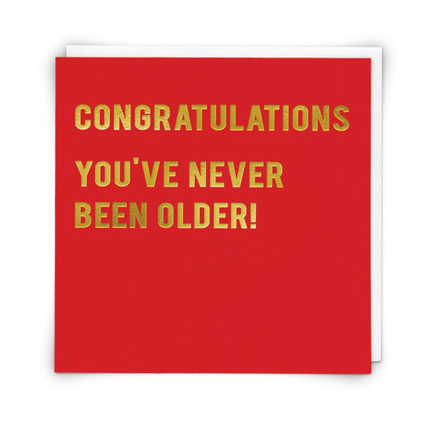 Kort Never older - Redback cards - glott.no