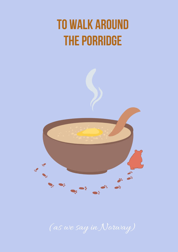 Kort "Porridge" - Lines of Norway