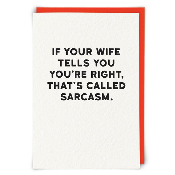Kort Sarcasm - Redback cards - glott.no