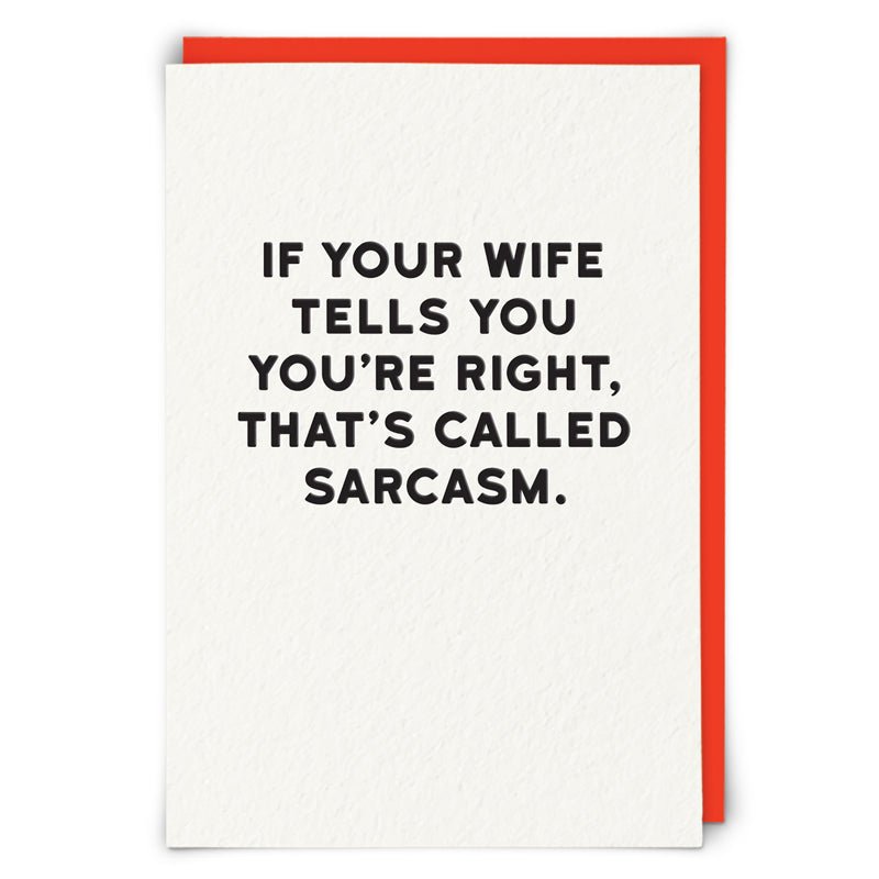 Kort Sarcasm - Redback cards - glott.no