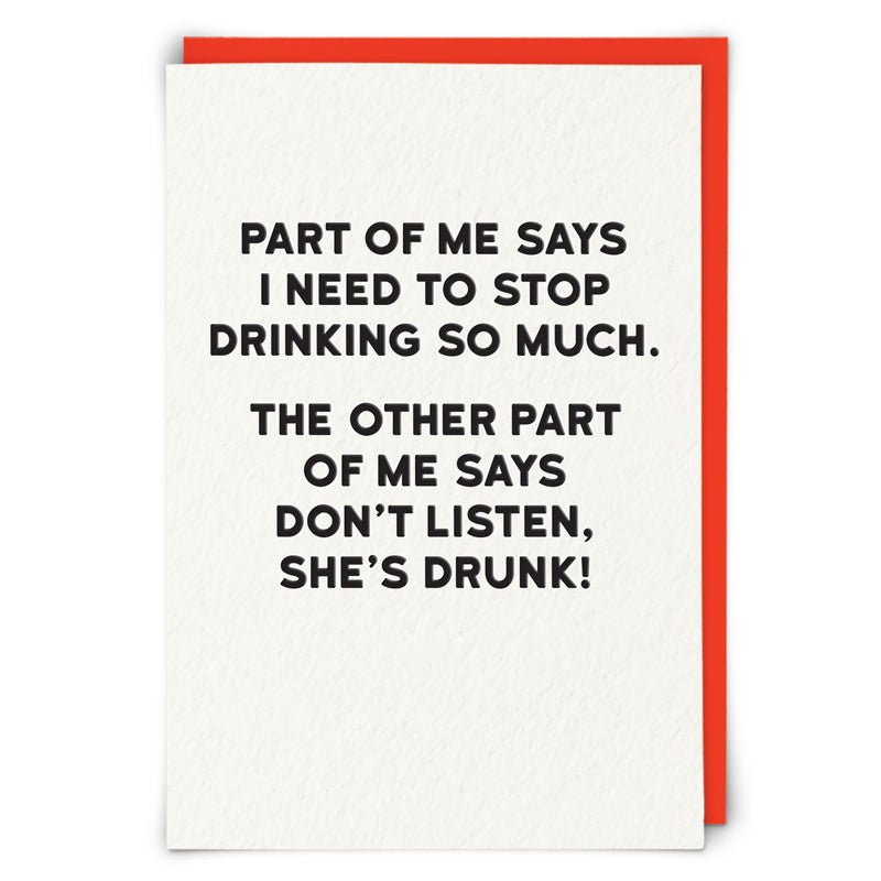 Kort She is drunk - Redback cards - glott.no