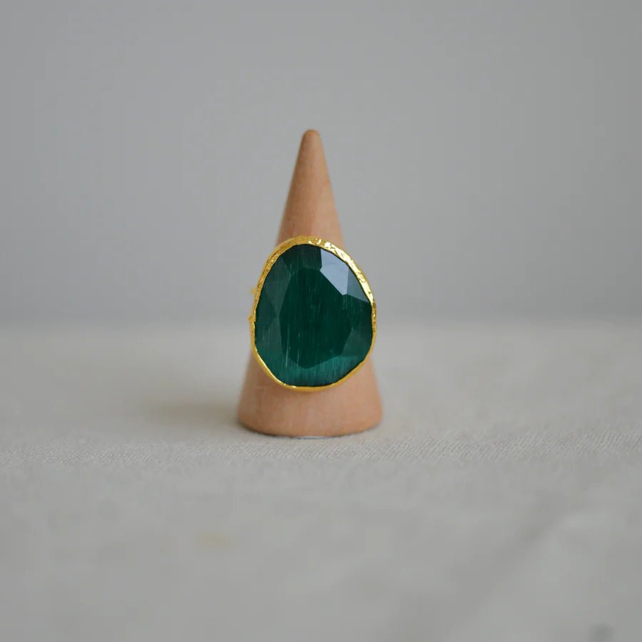 Large Chunky Glass Ring - My Doris - glott.no