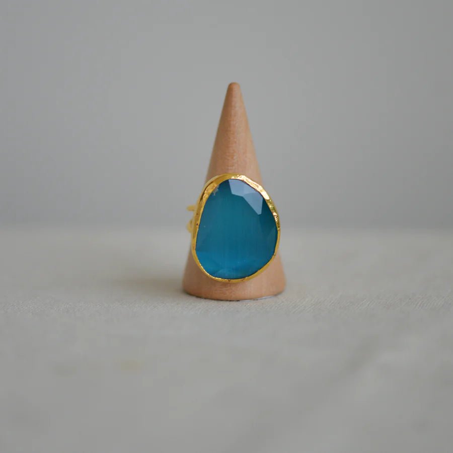 Large Chunky Glass Ring - My Doris - glott.no