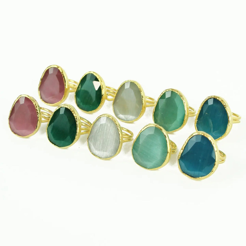Large Chunky Glass Ring - My Doris - glott.no