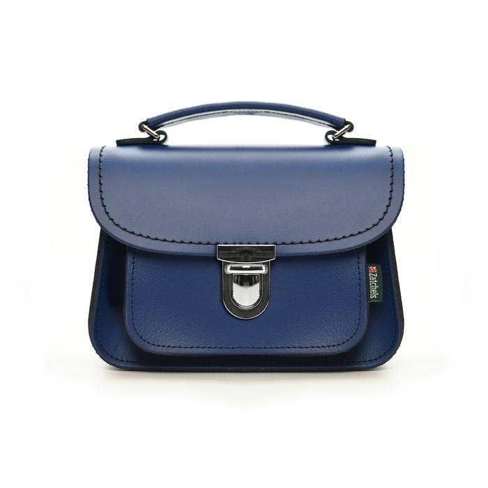 Luna Handmade Leather Bag - Royal Blue - Zatchels - glott.no