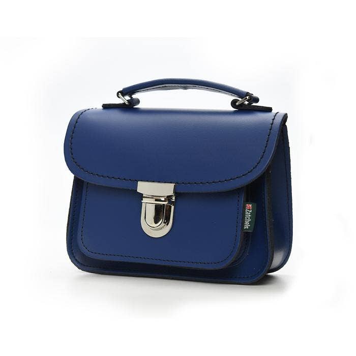 Luna Handmade Leather Bag - Royal Blue - Zatchels - glott.no