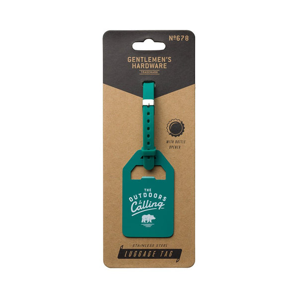 Metal Bagasjelapp Grønn - Gentlemen's Hardware