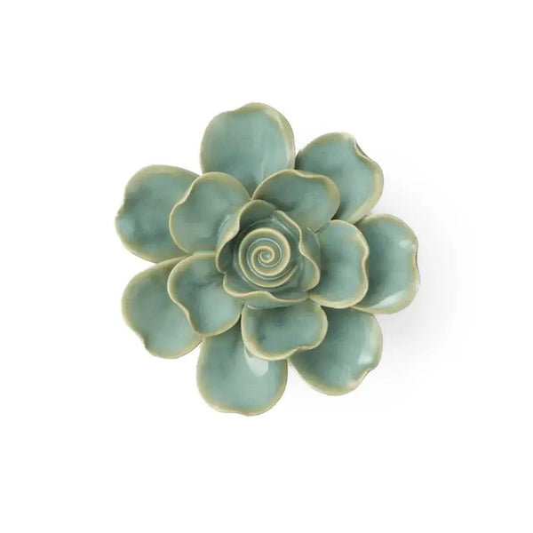 Milk Teal Tahitian Gardenia Flower - Chive