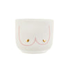 Mini Girl Power Boobies White Planter - Sass & Belle - glott.no