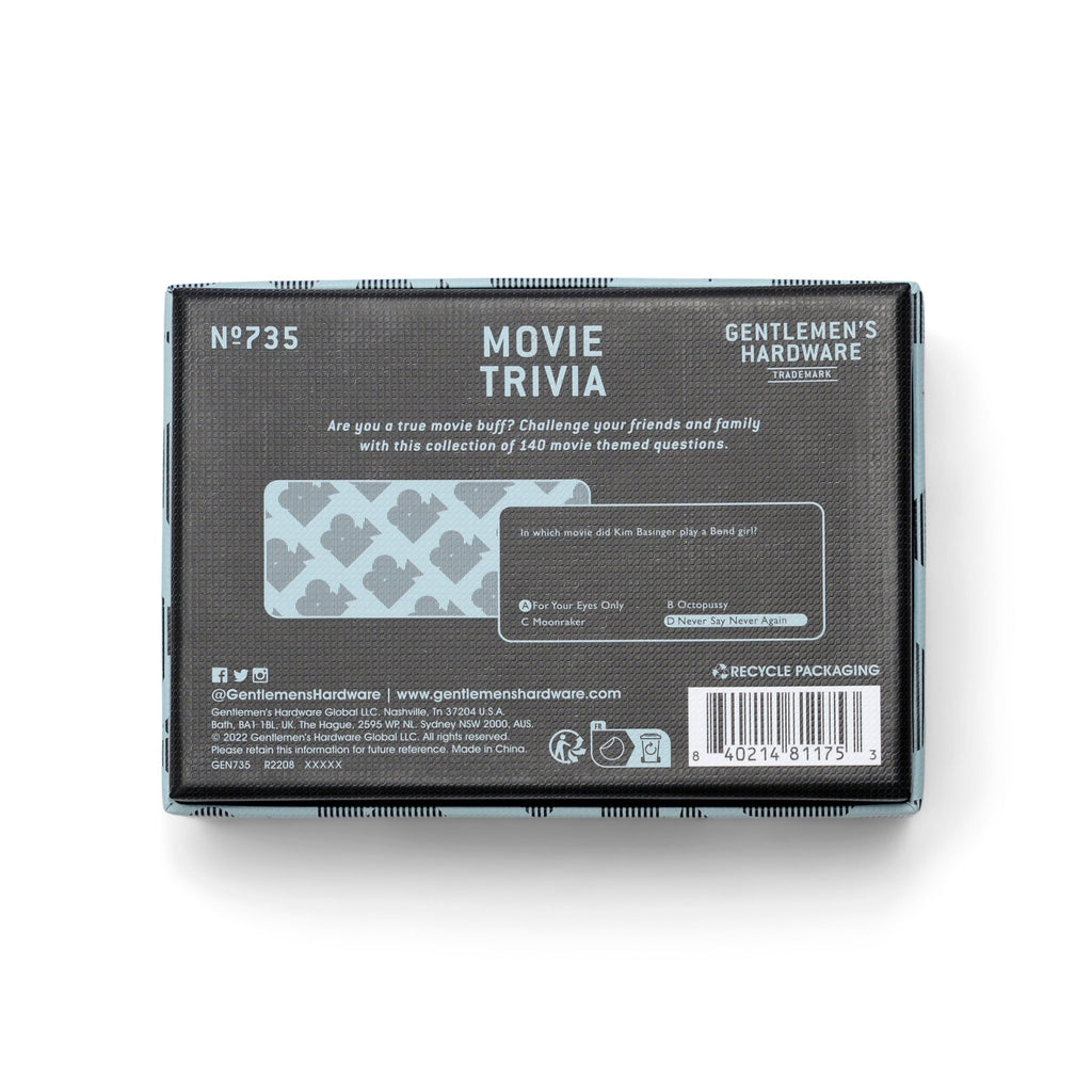 Movie Trivia - Spill - Gentlemen's Hardware - glott.no