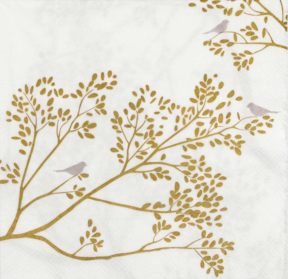 Napkin Golden bird - Räder - glott.no