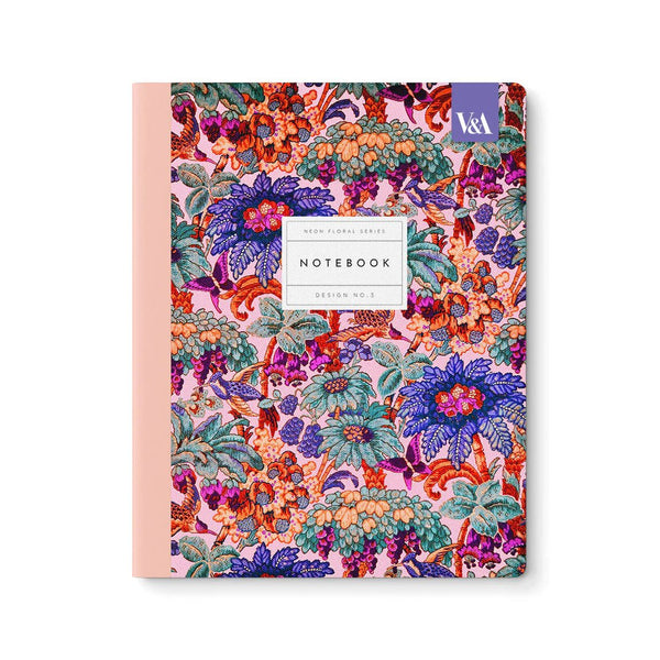 Notatbok - Neon Floral Coral Jungle - Ohh Deer