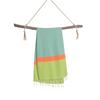Neon Hammam Towel with Gift Box, Green/Blue - Towel to Go - glott.no