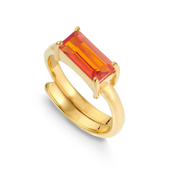 Nirvana Large Orange Quartz Ring - SVP - glott.no