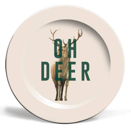 Oh Deer - 6 Inch Plate - The 13 Prints - glott.no