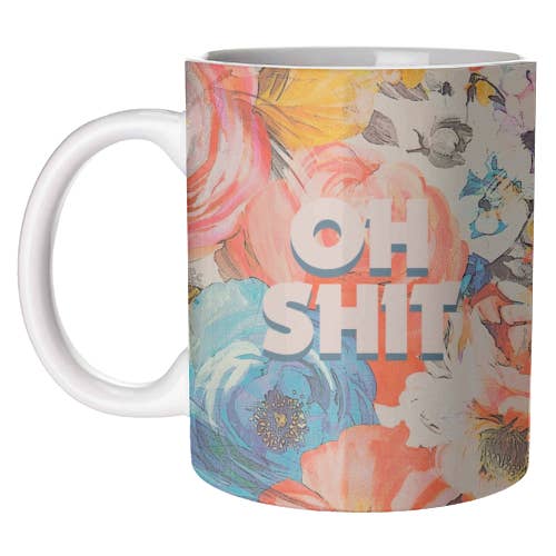 'Oh Shit' - Mug - By Giddy Kipper - glott.no