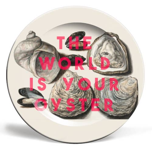 Oysters - 6 Inch Plate - The 13 Prints - glott.no