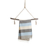 Palermo Hammam Towel with gift box, Blue/Black - Towel to Go - glott.no