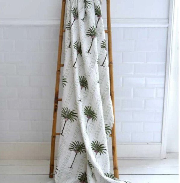 Palm Tree Kantha Throw - Powell Craft - glott.no