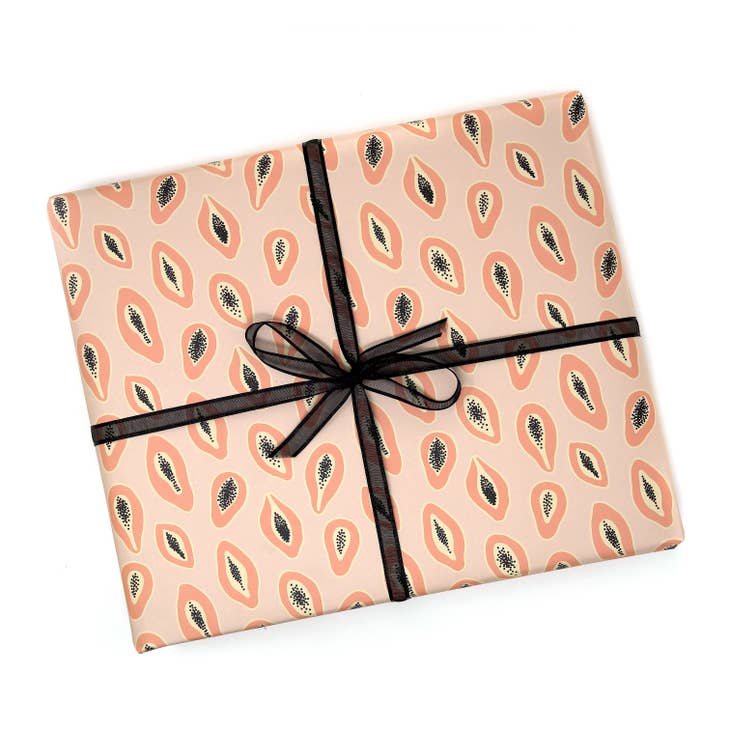 Papaya Gift Wrap - Unblushing - glott.no