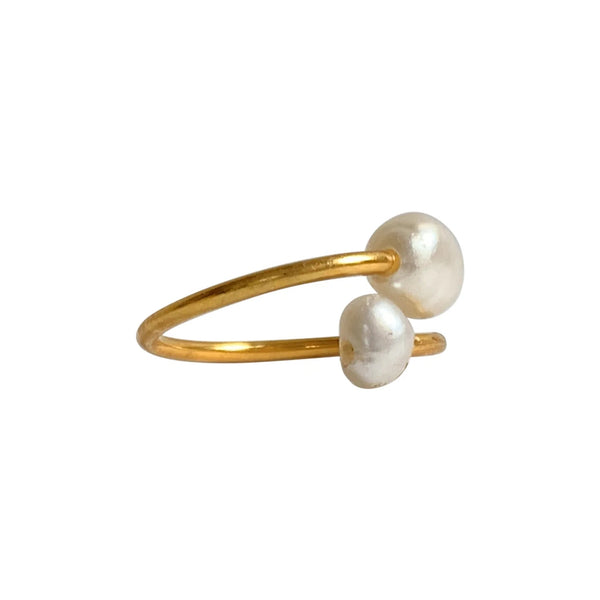 Ring - Dobbel Perle - IBU Jewels