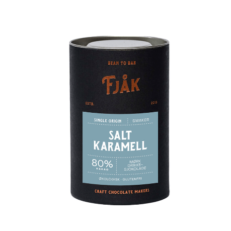Salt karamell - Mørk Drikkesjokolade - Fjåk - glott.no
