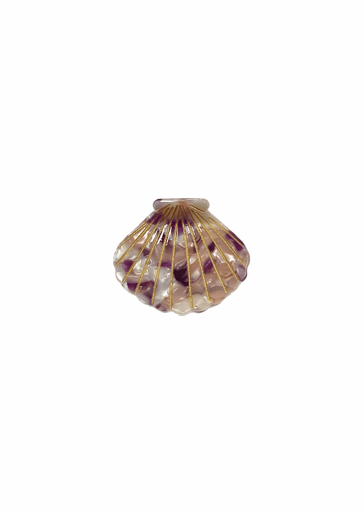 Shell Hair Clip Pink&Purple - glott.no
