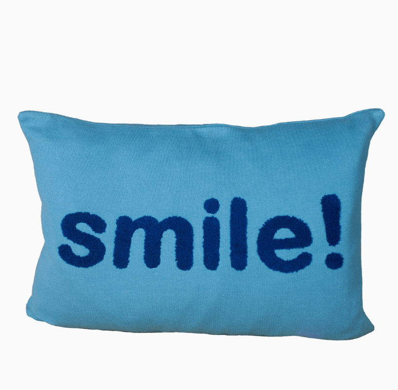 Smile pute - Blå - Funky Doris - glott.no