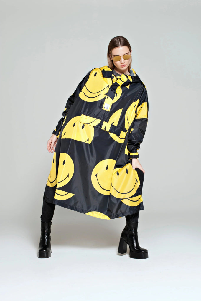 Smiley - Rain Poncho, Regnponcho - Rainkiss - glott.no