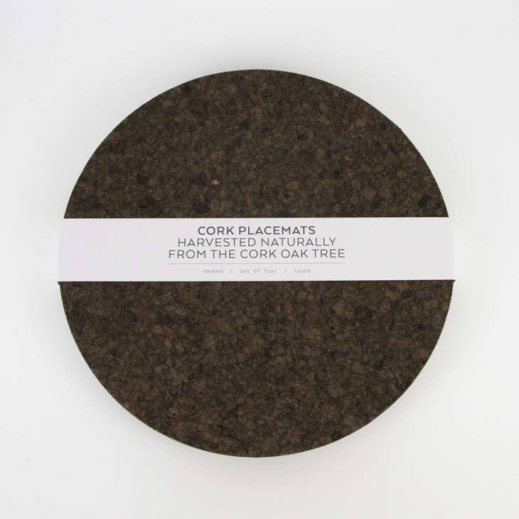 Smoked Cork Placemats | Round | - Liga - glott.no