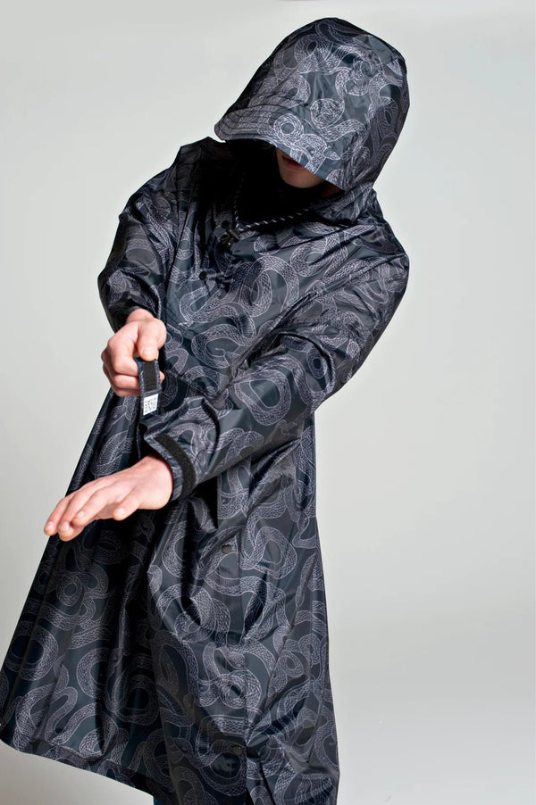 Snakes on Poncho, Regnponcho - Rainkiss - glott.no