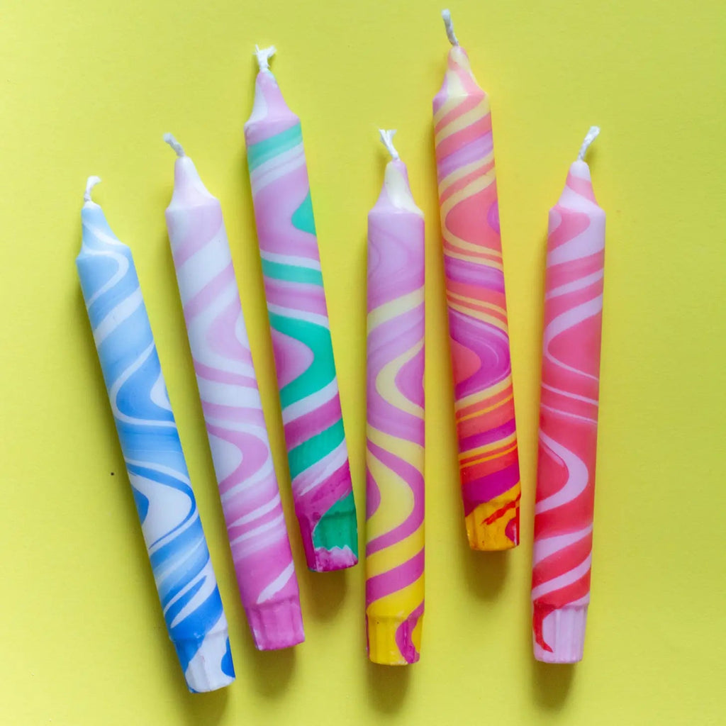 Stearinlys - Marble Mix - Nordtrice Candles - glott.no