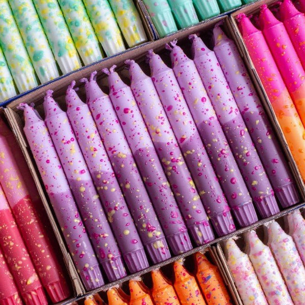 Stearinlys - Summer Vibes / Lavender Confetti - Nordtrice Candles - glott.no