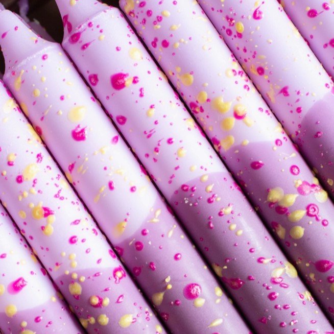 Stearinlys - Summer Vibes / Lavender Confetti - Nordtrice Candles - glott.no