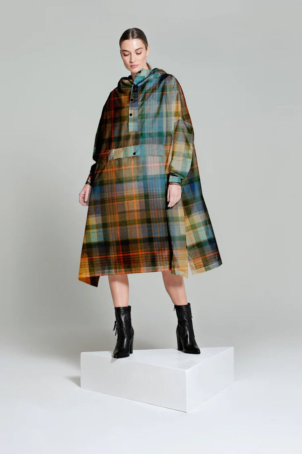 Tartan Poncho, Regnponcho - Rainkiss